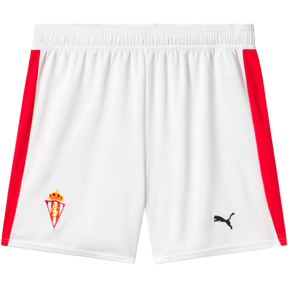 Puma pantalones fútbol oficiales SPORTING GIJON 26 Short vista frontal