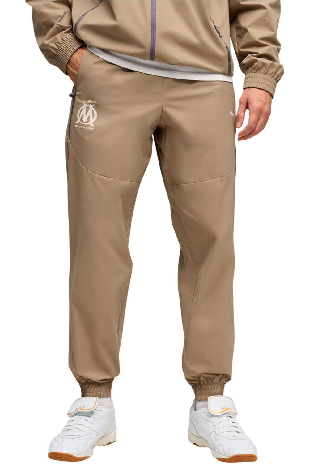 Puma pantalones largos futbol OM PUMATECH Woven Pa vista frontal