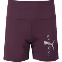 Puma pantalones y mallas cortas fitness mujer HYROX x PUMA Cloudspun HW 5 Tight Short vista frontal