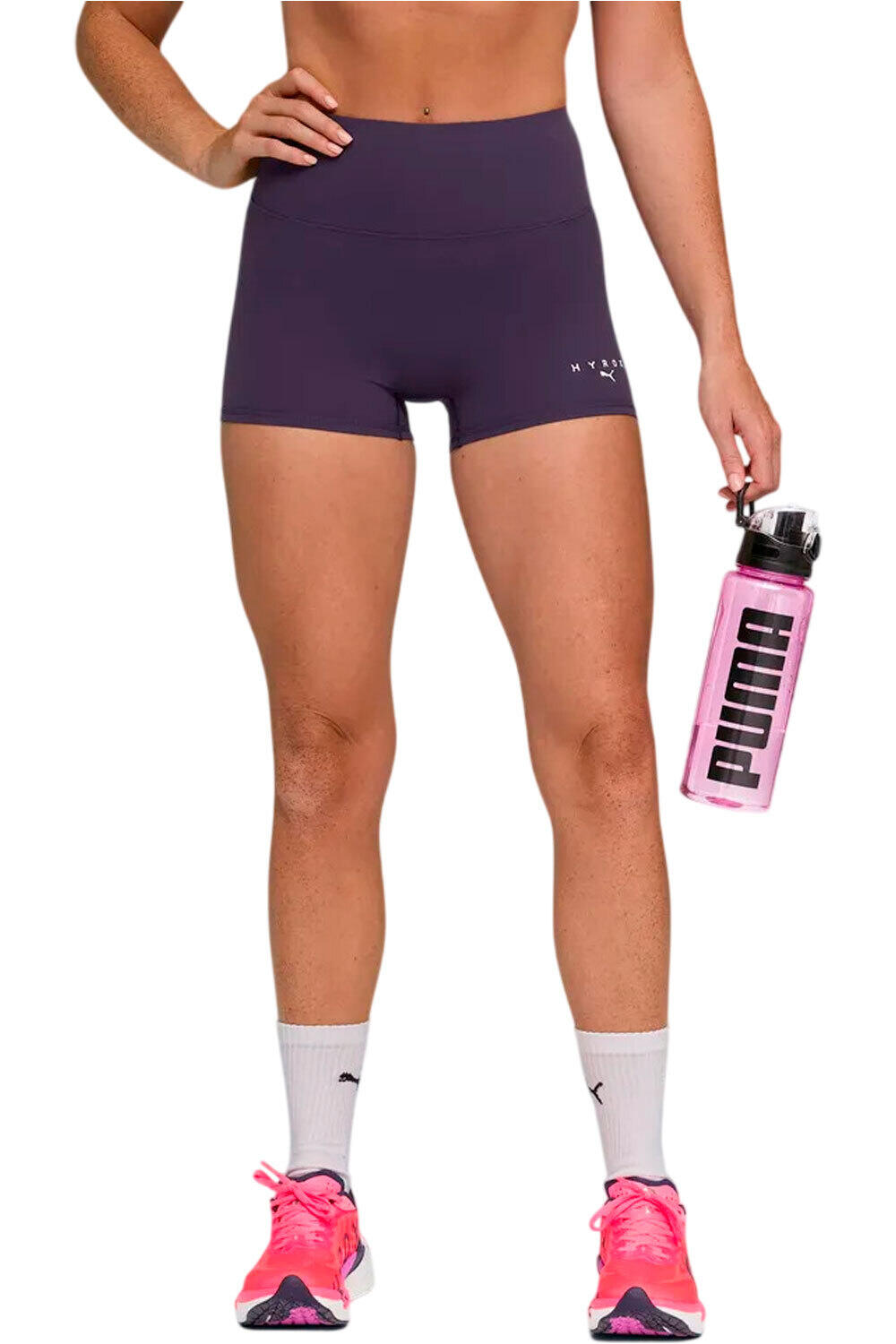 Puma pantalones y mallas cortas fitness mujer W PUMA X HYROX SHAPE vista frontal