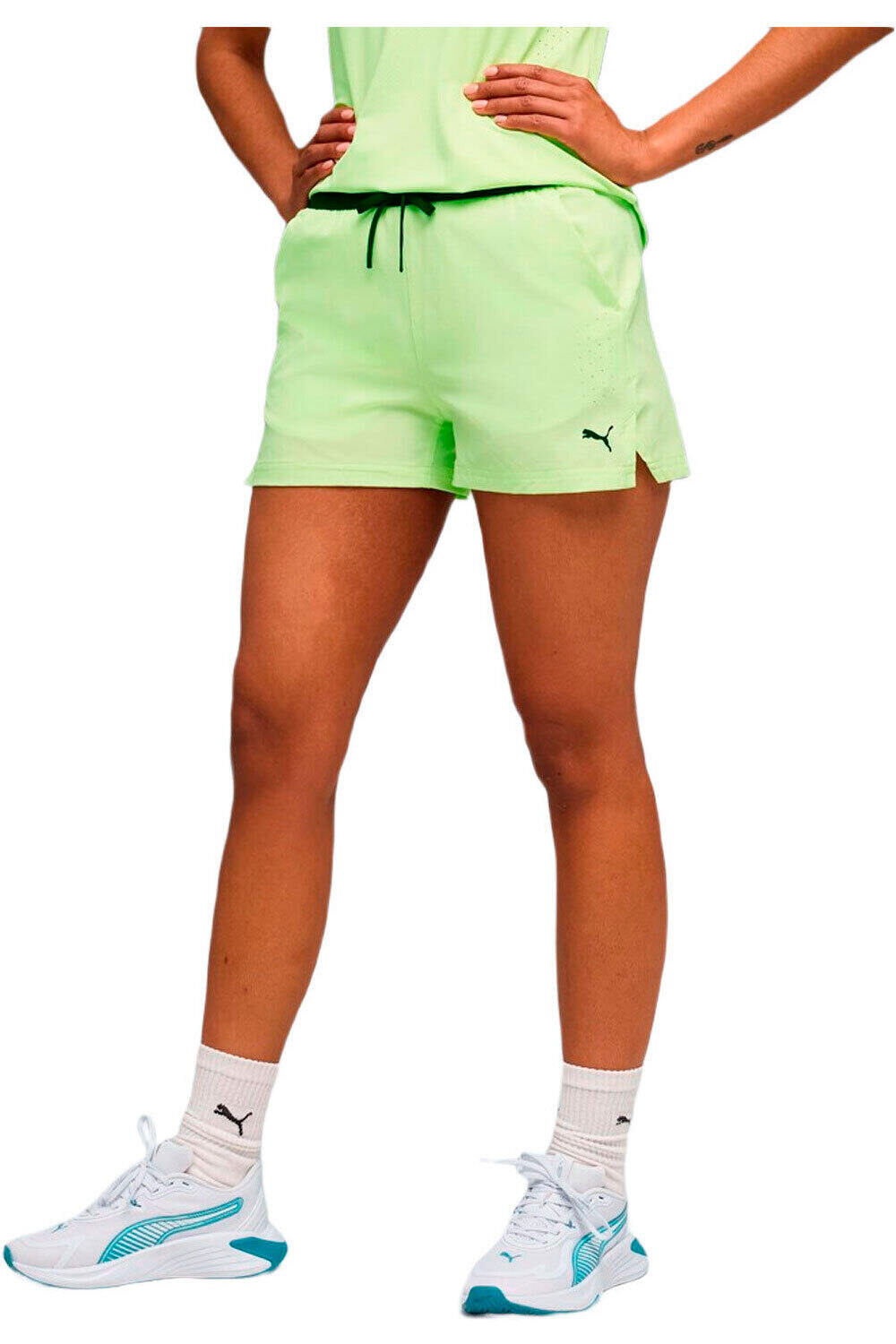 Puma pantalones y mallas cortas fitness mujer W PWRMODE DRYELITE W vista frontal