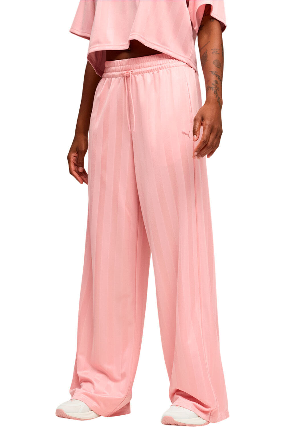 Puma pantalones y mallas largas fitness mujer W Puma League Wide L vista frontal