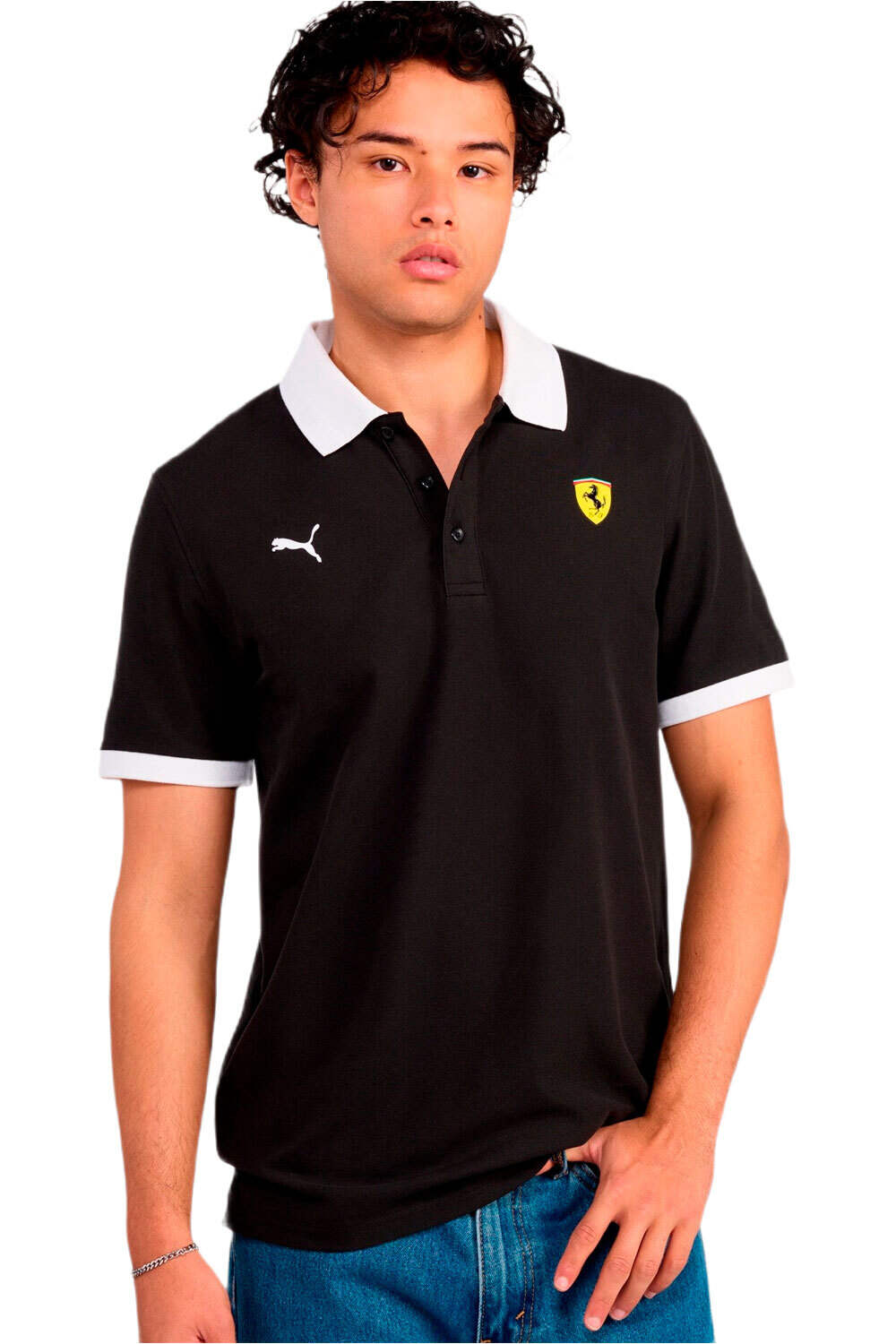 Puma polo manga corta hombre Ferrari Piquet Polo vista frontal