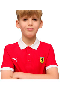 Puma polo manga corta niño Ferrari Race Kids Po vista detalle