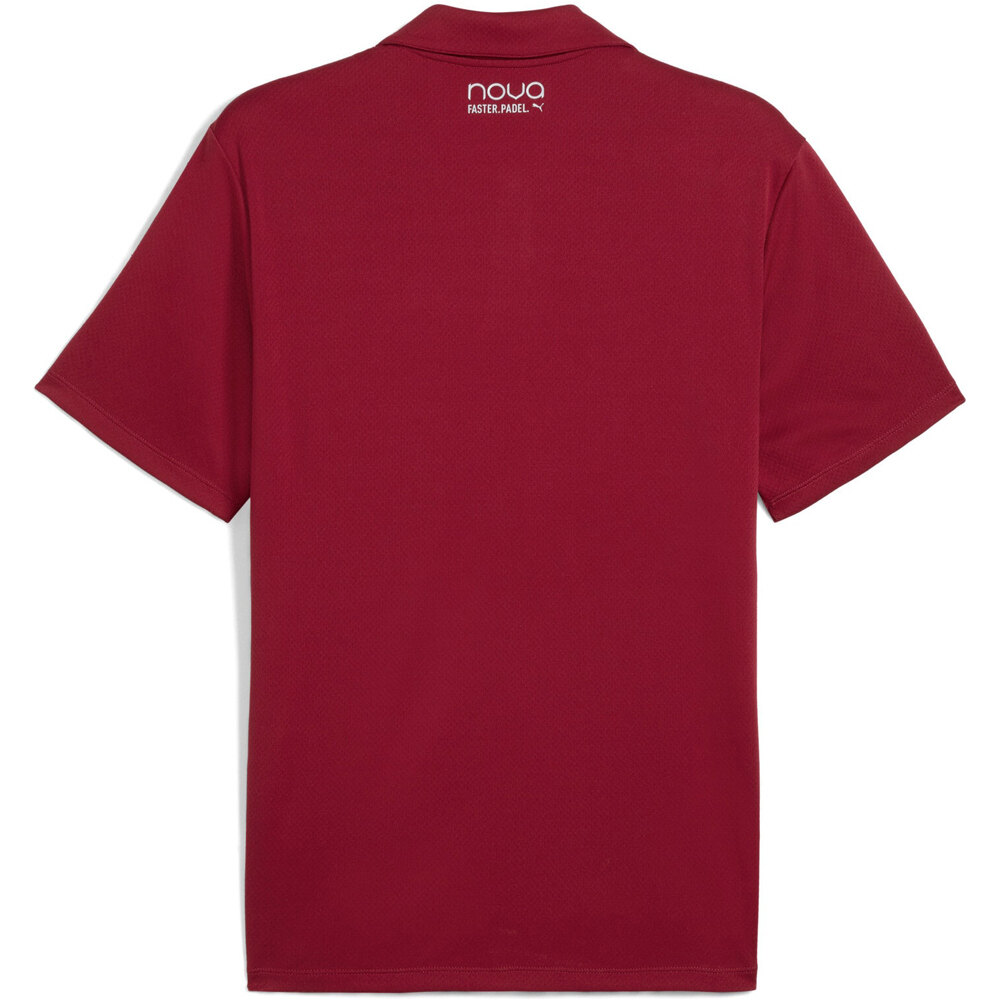 Puma polo tenis manga corta hombre Individual Padel Polo vista trasera