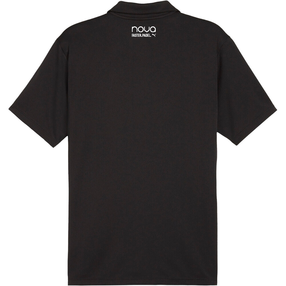 Puma polo tenis manga corta hombre Individual Padel Polo vista trasera