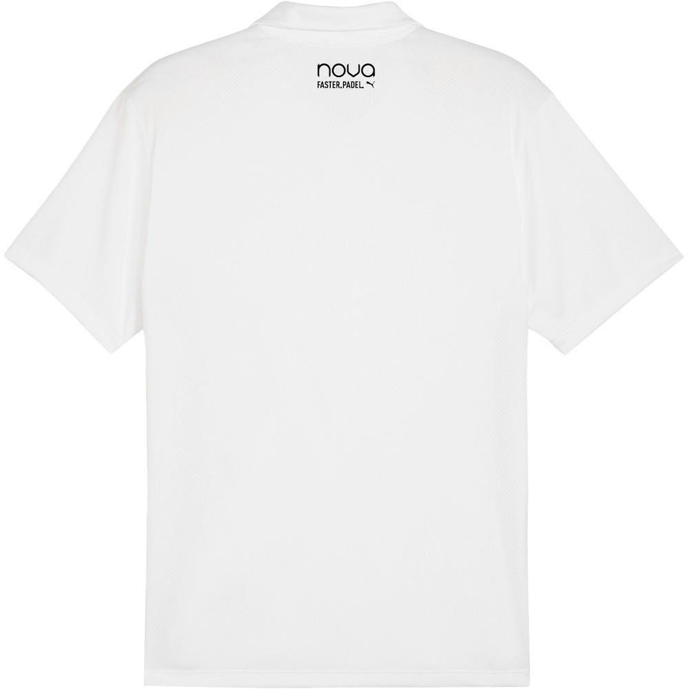 Puma polo tenis manga corta hombre Individual Padel Polo vista trasera