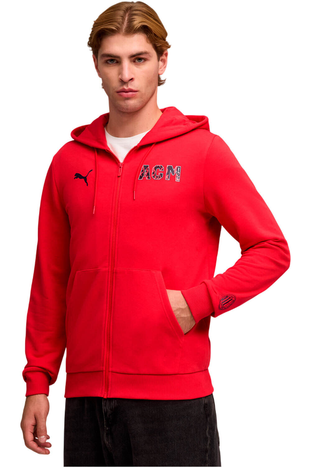 Puma sudadera entrenamiento fútbol ACM FtblCulture Hood vista frontal