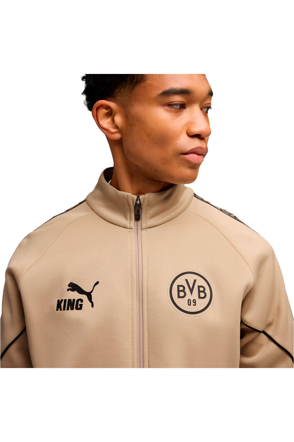 Puma sudadera entrenamiento fútbol BVB KING Anthem Jack vista detalle