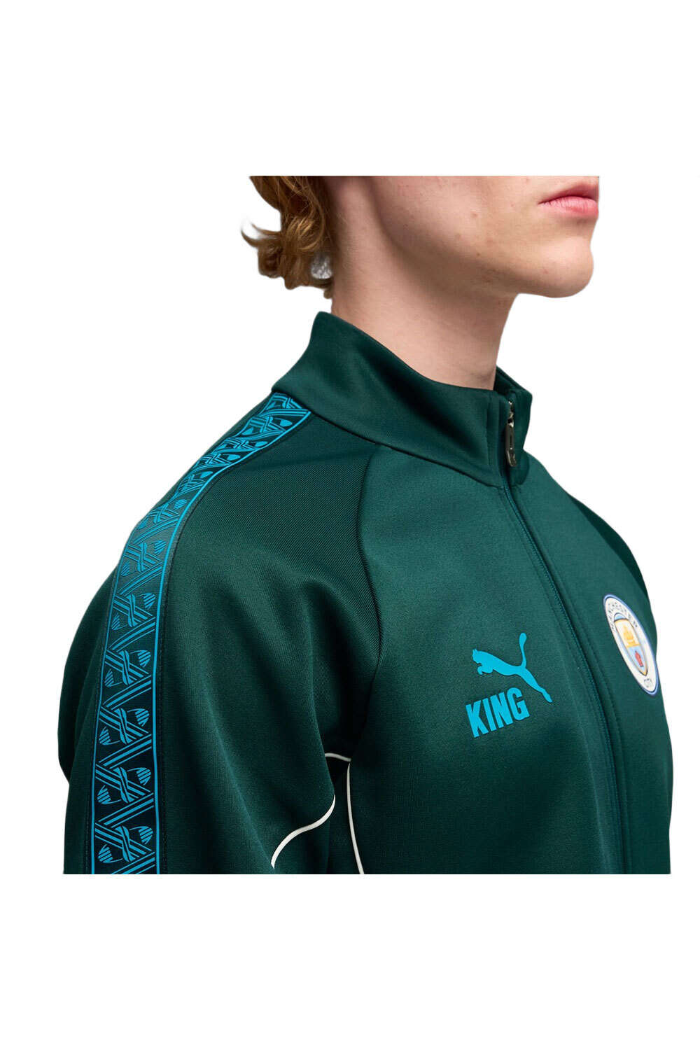 Puma sudadera entrenamiento fútbol MCFC KING Anthem Jac vista detalle