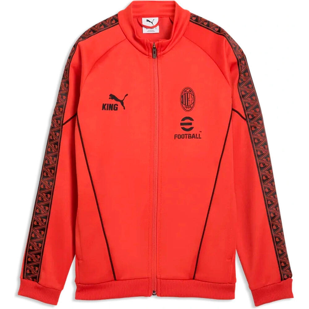 Puma sudadera entrenamiento fútbol niño ACM KING Anthem Jack vista frontal