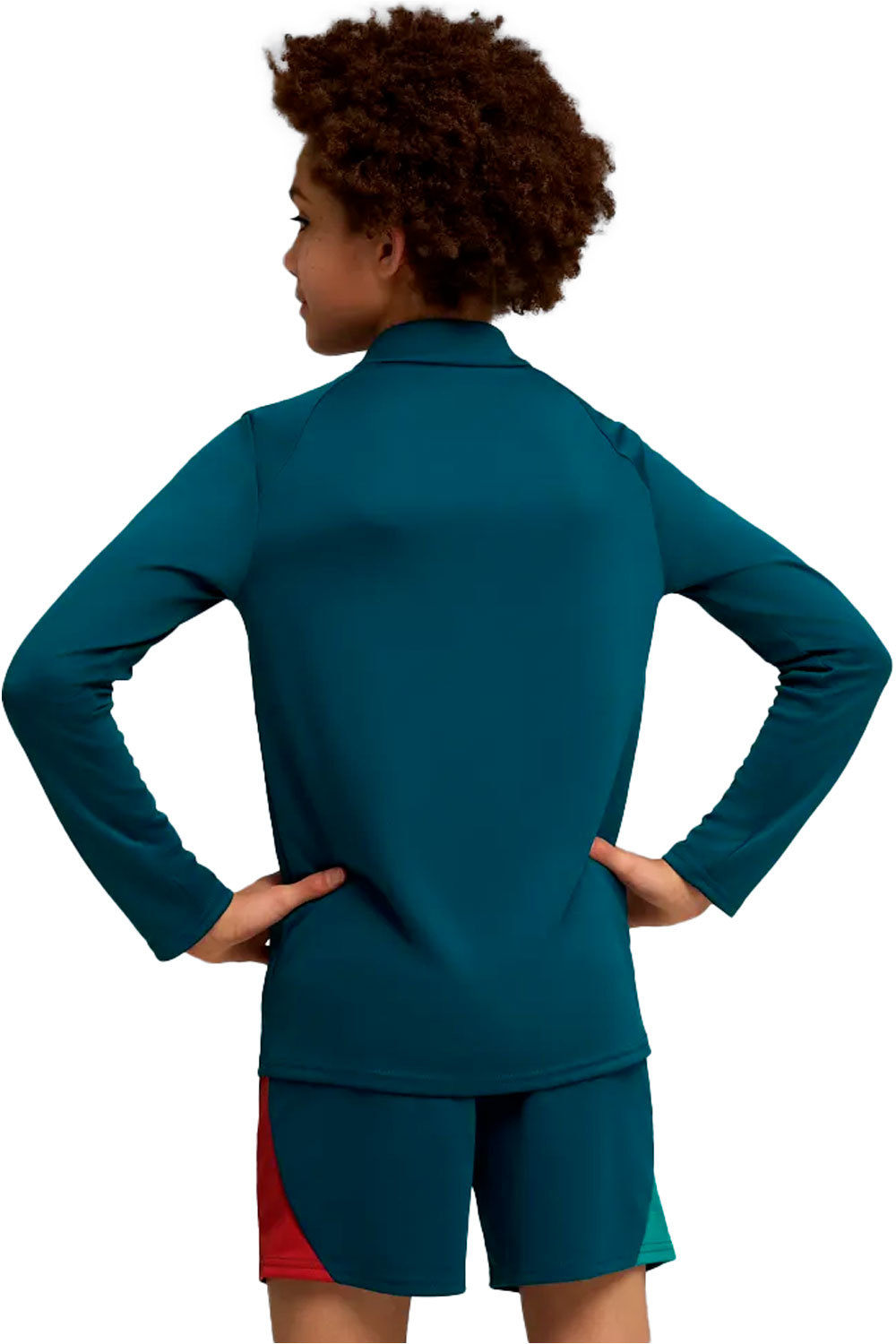 Puma sudadera entrenamiento fútbol niño FPF Training 1/4 Zip vista trasera