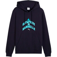 Puma sudadera entrenamiento fútbol OM FtblCulture Hoodi vista frontal