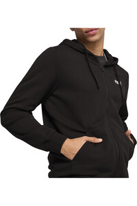 Puma sudadera hombre ESS No. 1 Logo Full-Zip Hoodie TR vista detalle