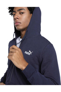 Puma sudadera hombre ESS No. 1 Logo Full-Zip Hoodie TR vista detalle