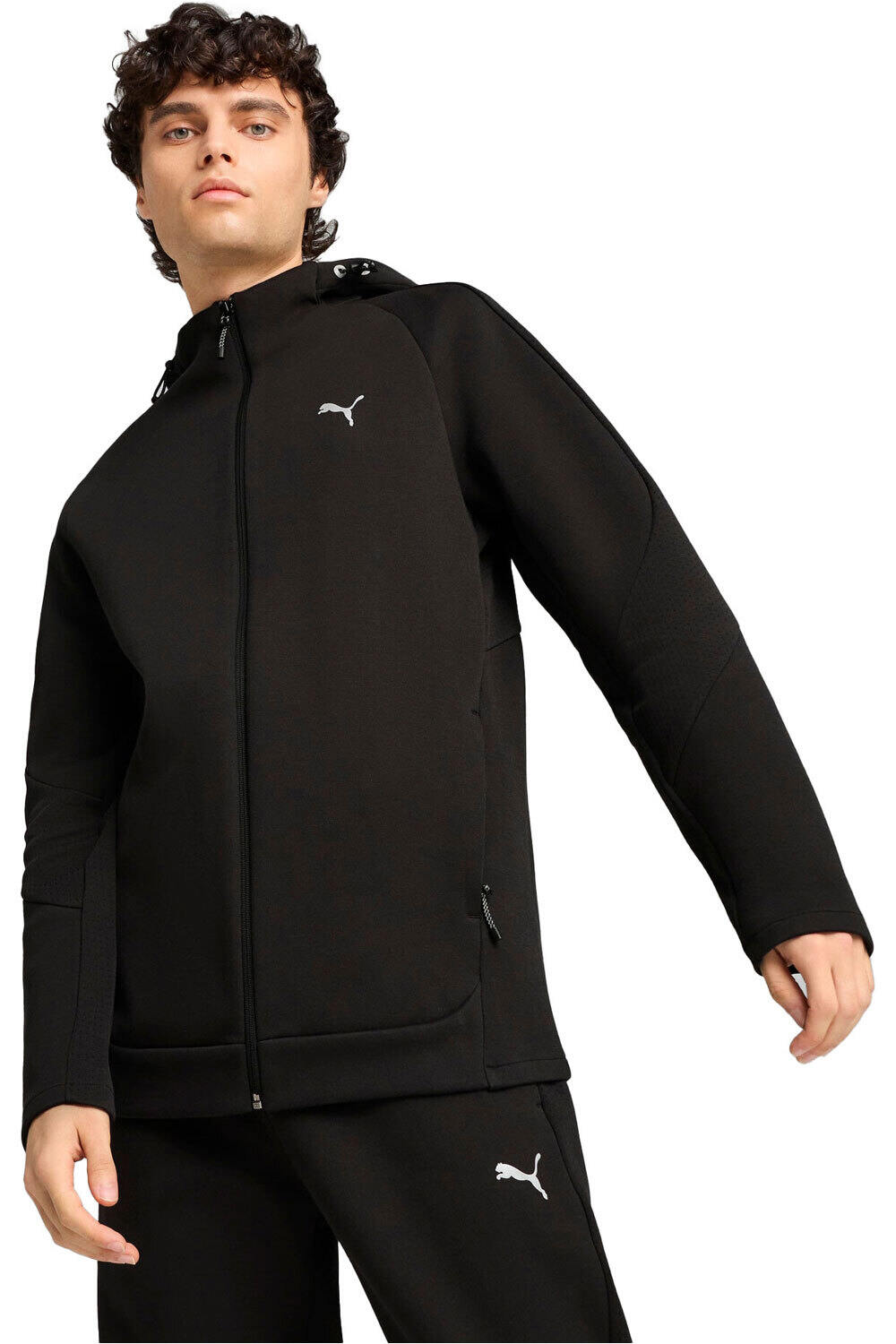 Puma sudadera hombre EVOSTRIPE Full-Zip H vista frontal