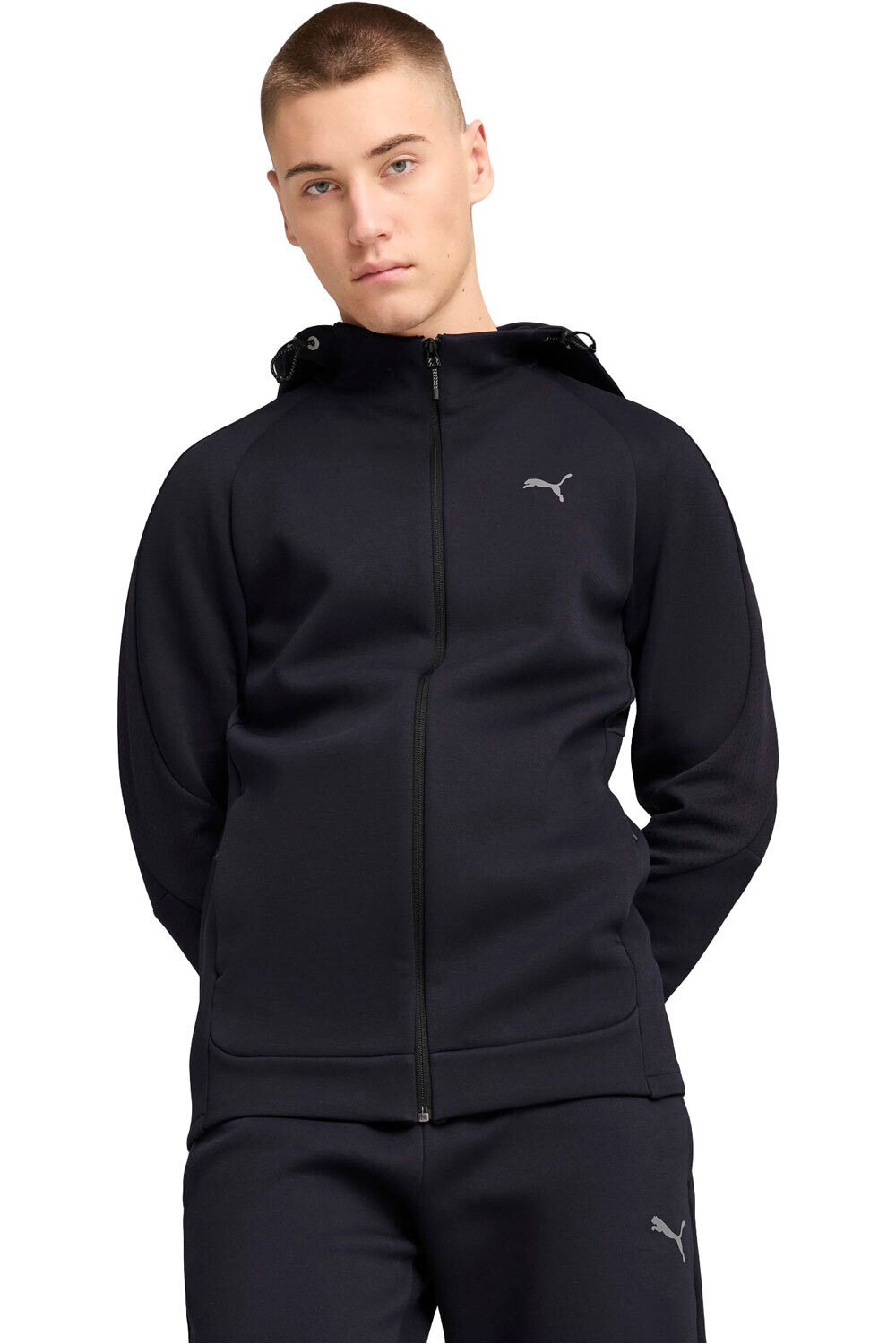 Puma sudadera hombre EVOSTRIPE Full-Zip H vista frontal