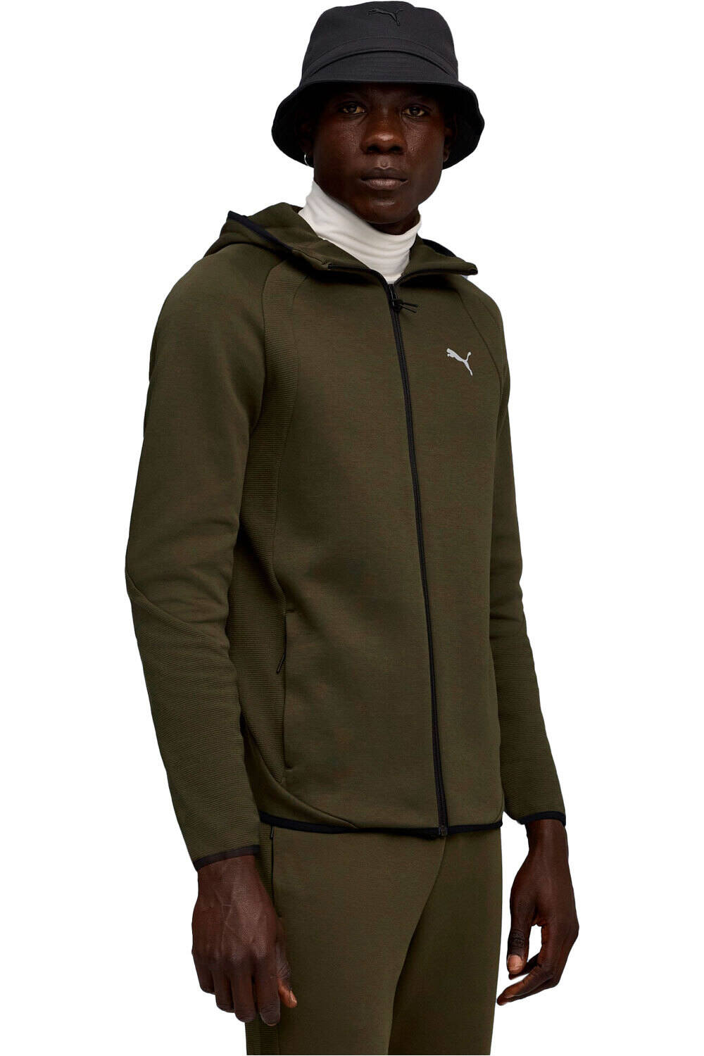Puma sudadera hombre EVOSTRIPE FZ Hoodie vista frontal