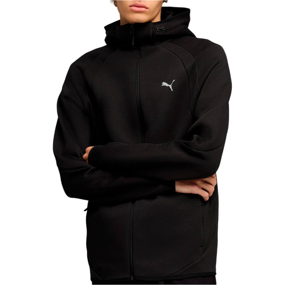 Puma sudadera hombre EVOSTRIPE FZ Hoodie vista frontal
