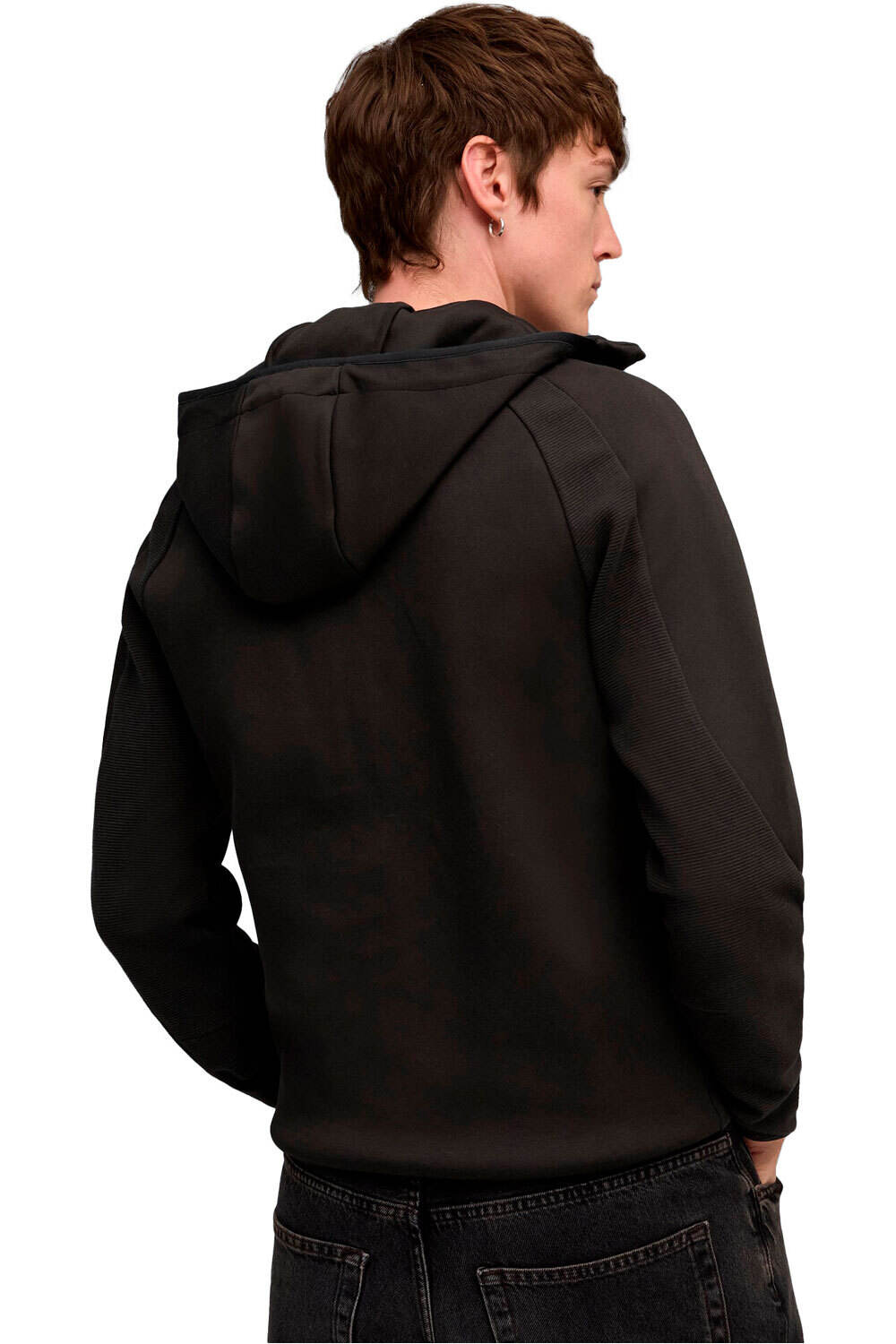 Puma sudadera hombre EVOSTRIPE FZ Hoodie vista trasera