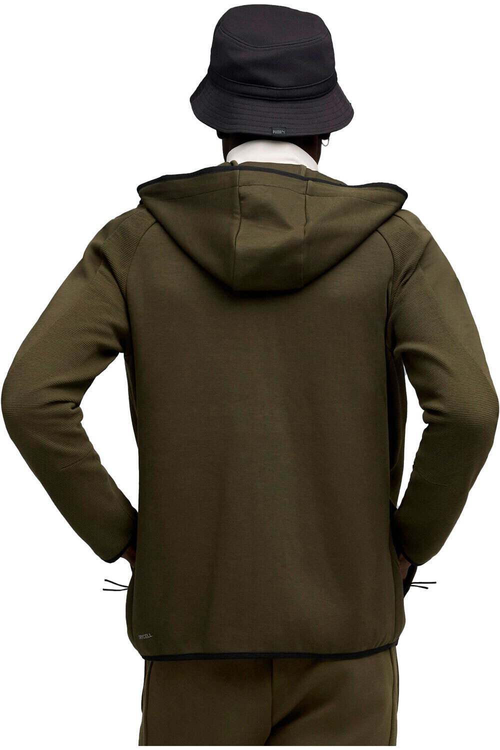 Puma sudadera hombre EVOSTRIPE FZ Hoodie vista trasera