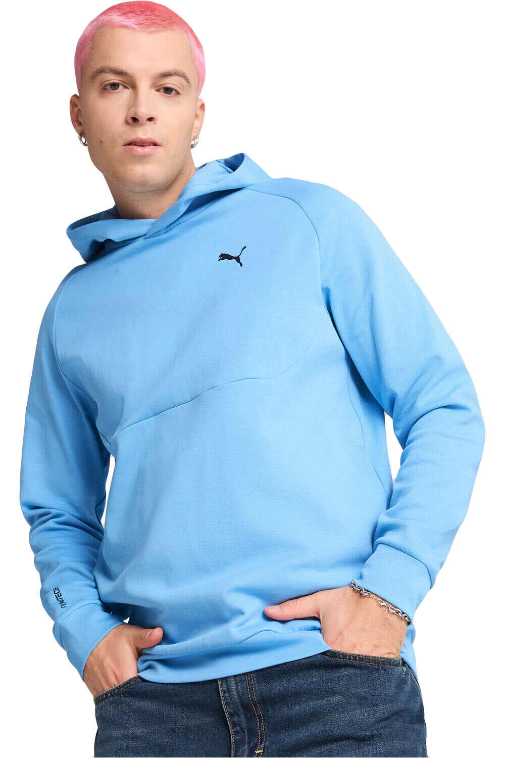 Puma sudadera hombre PUMATECH Hoodie DK vista frontal