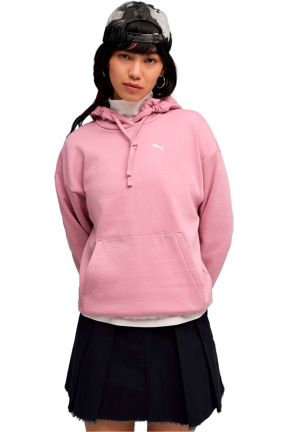 Puma sudadera mujer ESS Comfort Hoodie F vista frontal