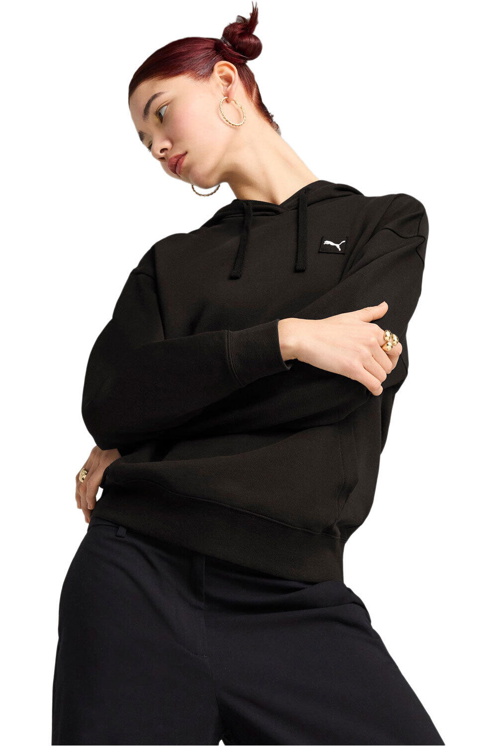 Puma sudadera mujer ESS ELEVATED Comfort vista frontal