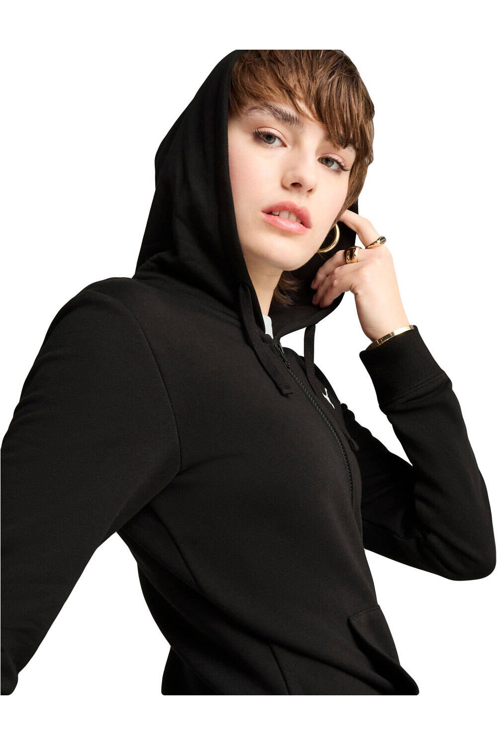 Puma sudadera mujer ESS Full-Zip Hoodie TR vista detalle