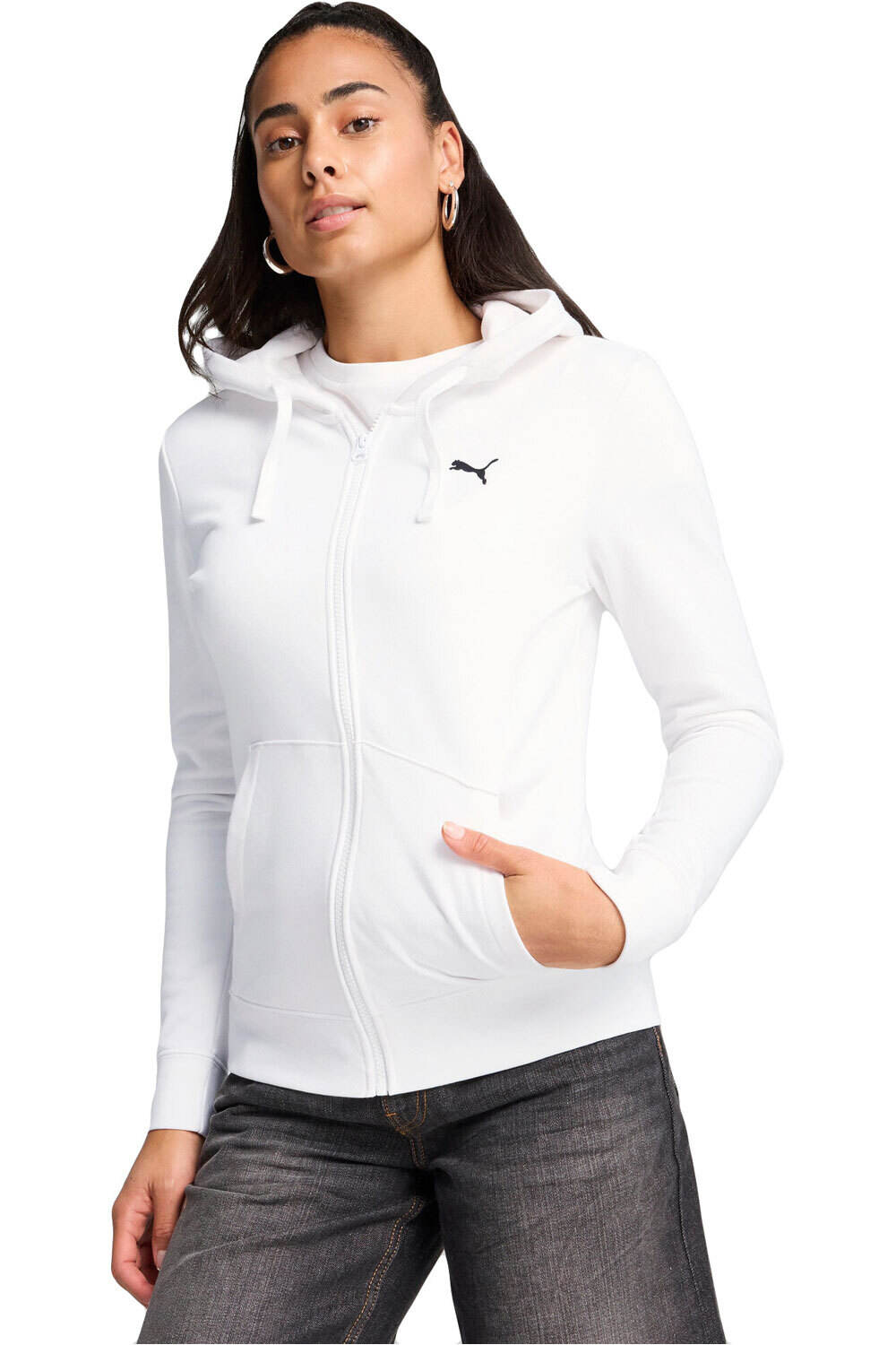 Puma sudadera mujer ESS Full-Zip Hoodie vista frontal
