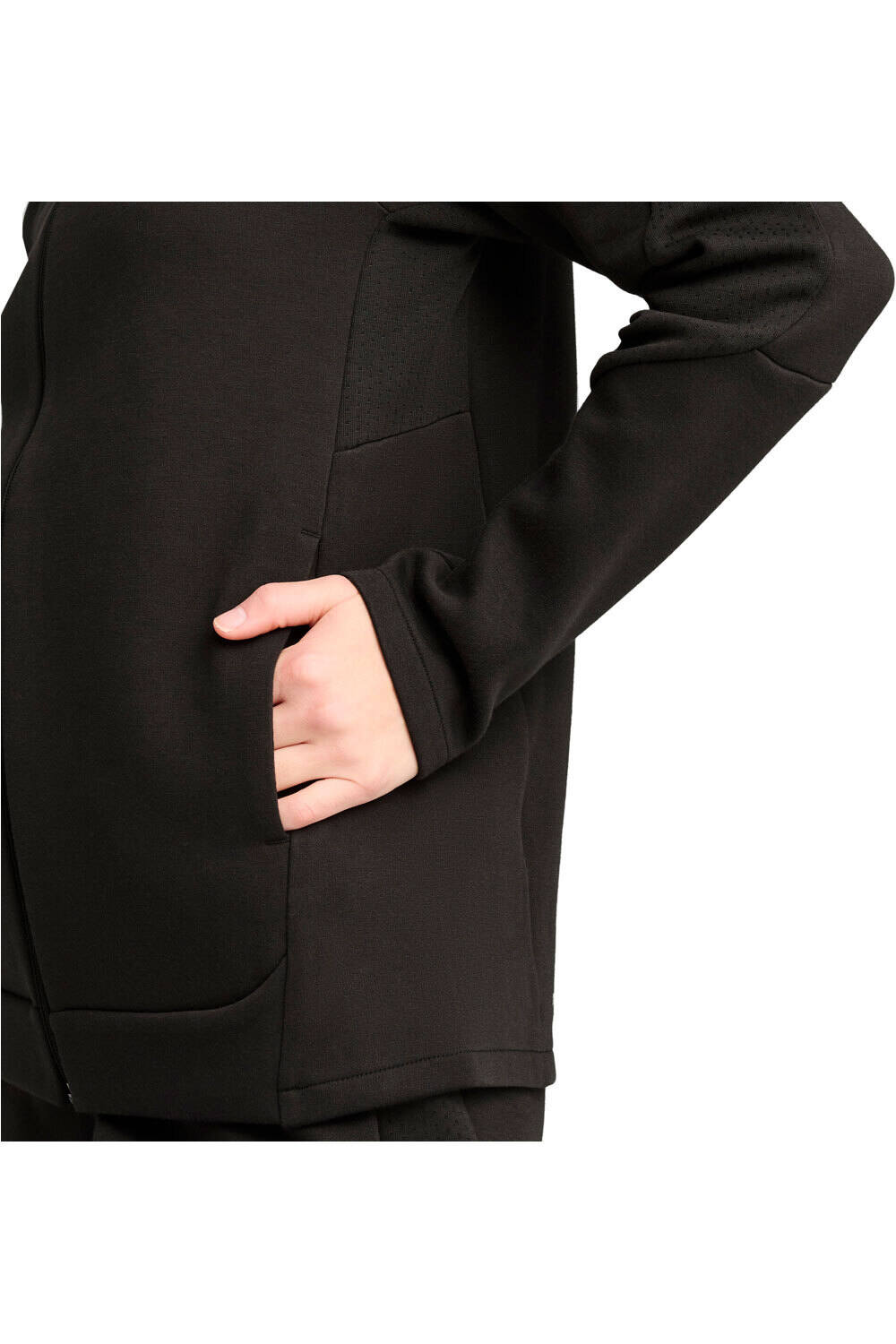 Puma sudadera mujer EVOSTRIPE Full-Zip H vista detalle