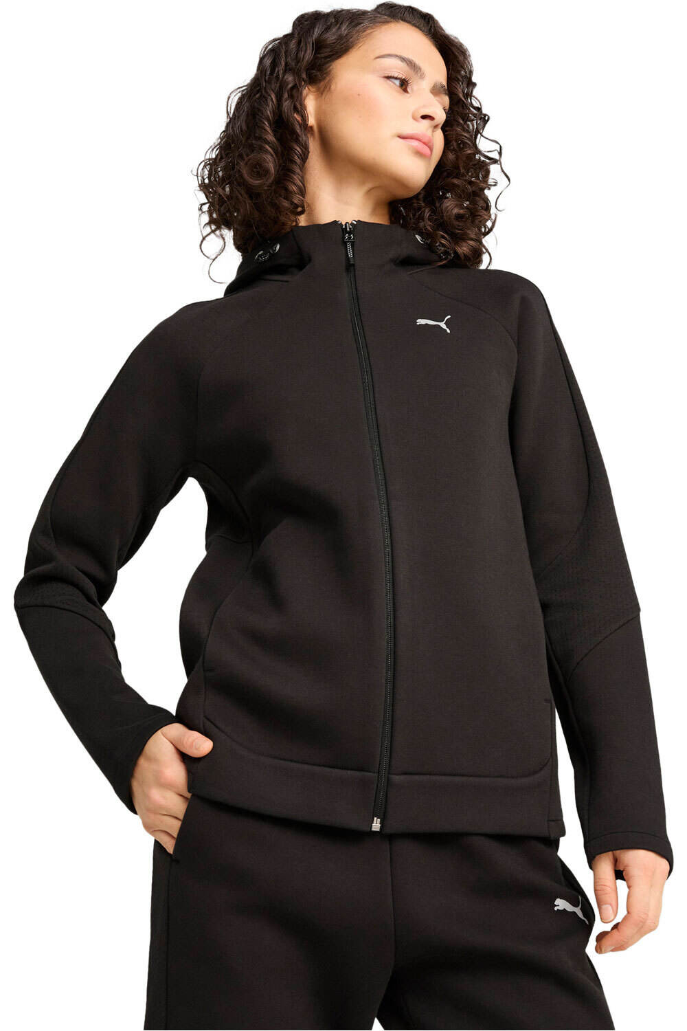 Puma sudadera mujer EVOSTRIPE Full-Zip H vista frontal