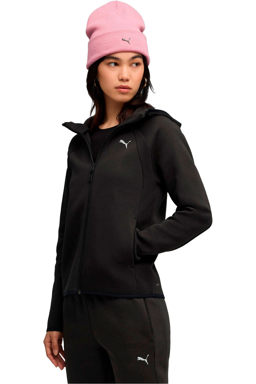 Puma sudadera mujer EVOSTRIPE Full-Zip H vista frontal