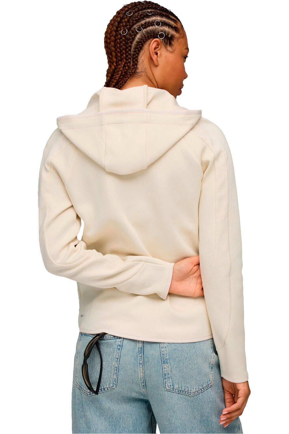 Puma sudadera mujer EVOSTRIPE Full-Zip H vista trasera