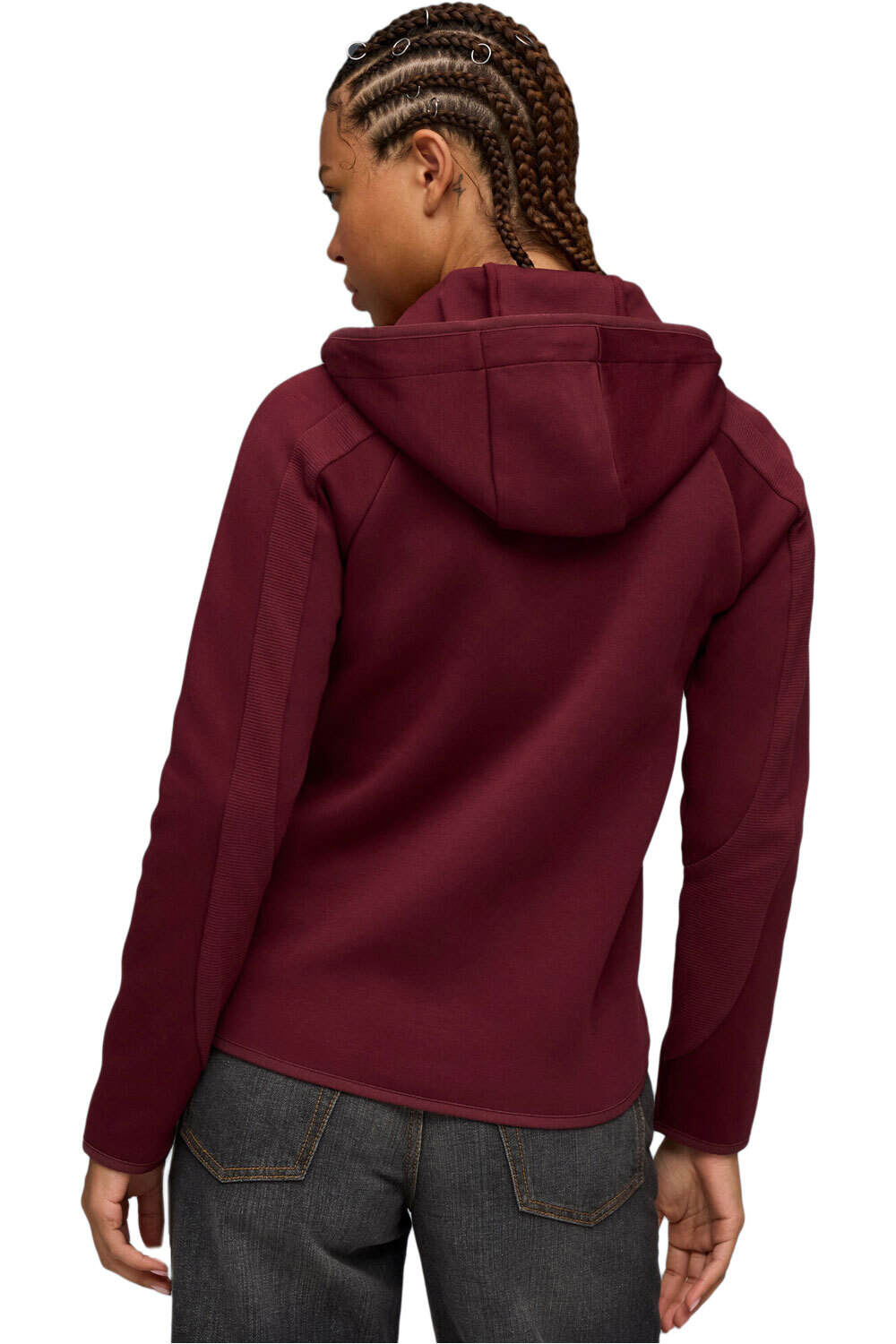 Puma sudadera mujer EVOSTRIPE Full-Zip H vista trasera