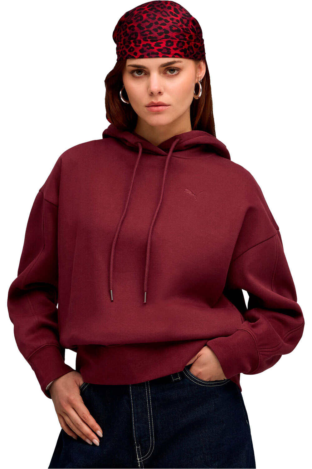 Puma sudadera mujer HER Oversized Hoodie vista frontal