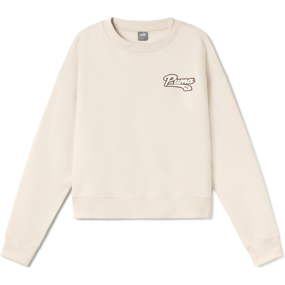 Puma sudadera mujer PUMA SCRIPT CrewFL vista frontal