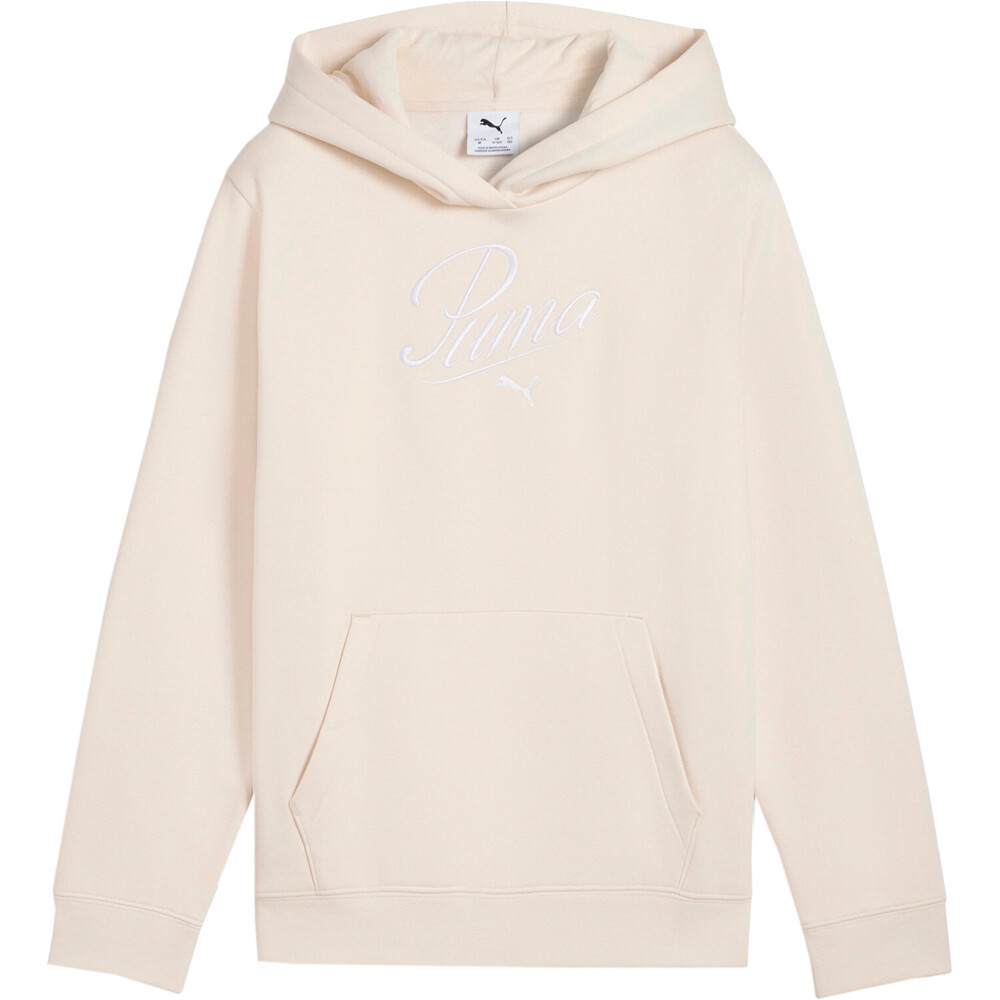 Puma sudadera niña X_ESS SCRIPT Hoodie FL vista detalle