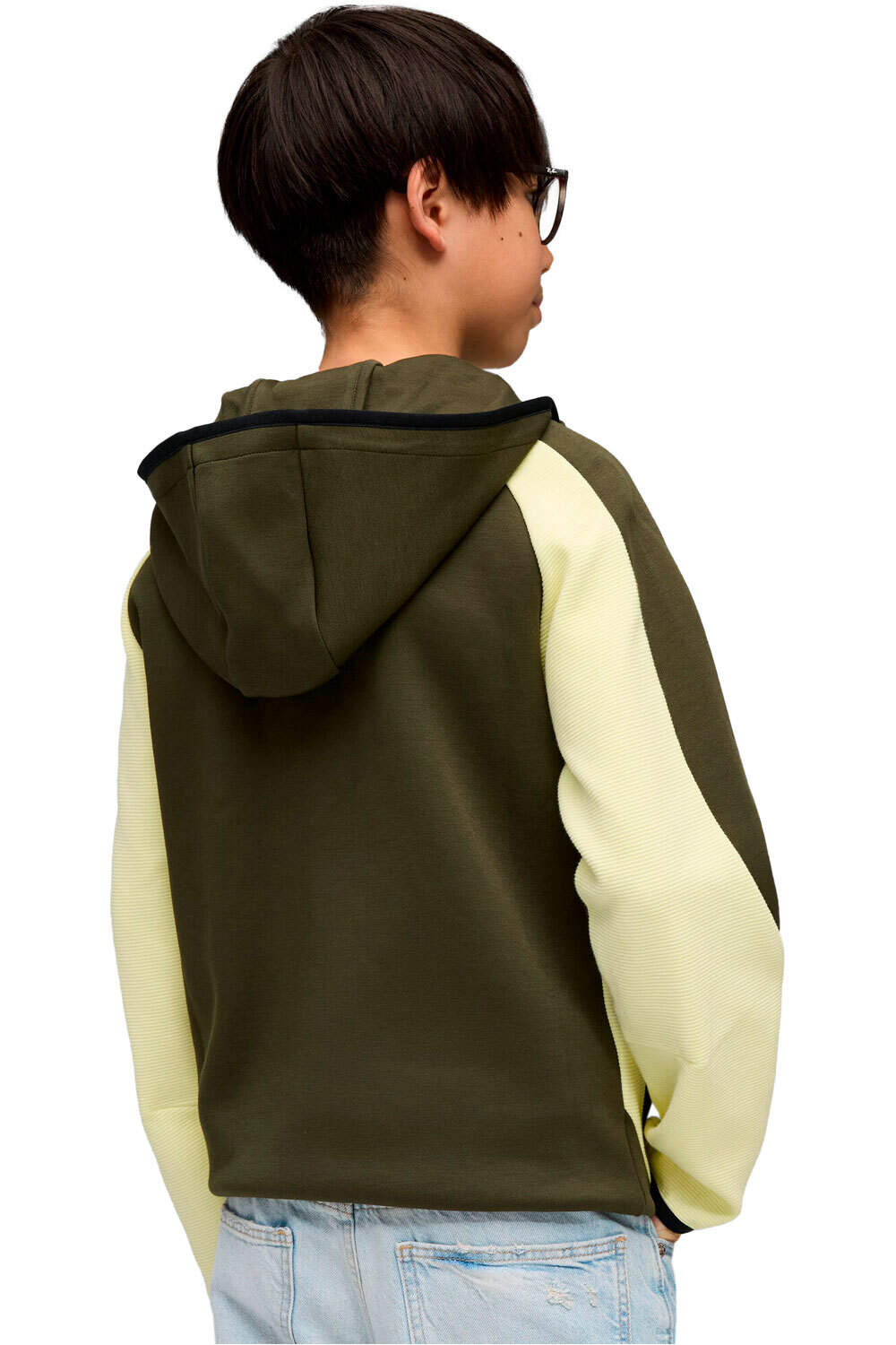 Puma sudadera niño EVOSTRIPE Full-Zip H vista trasera