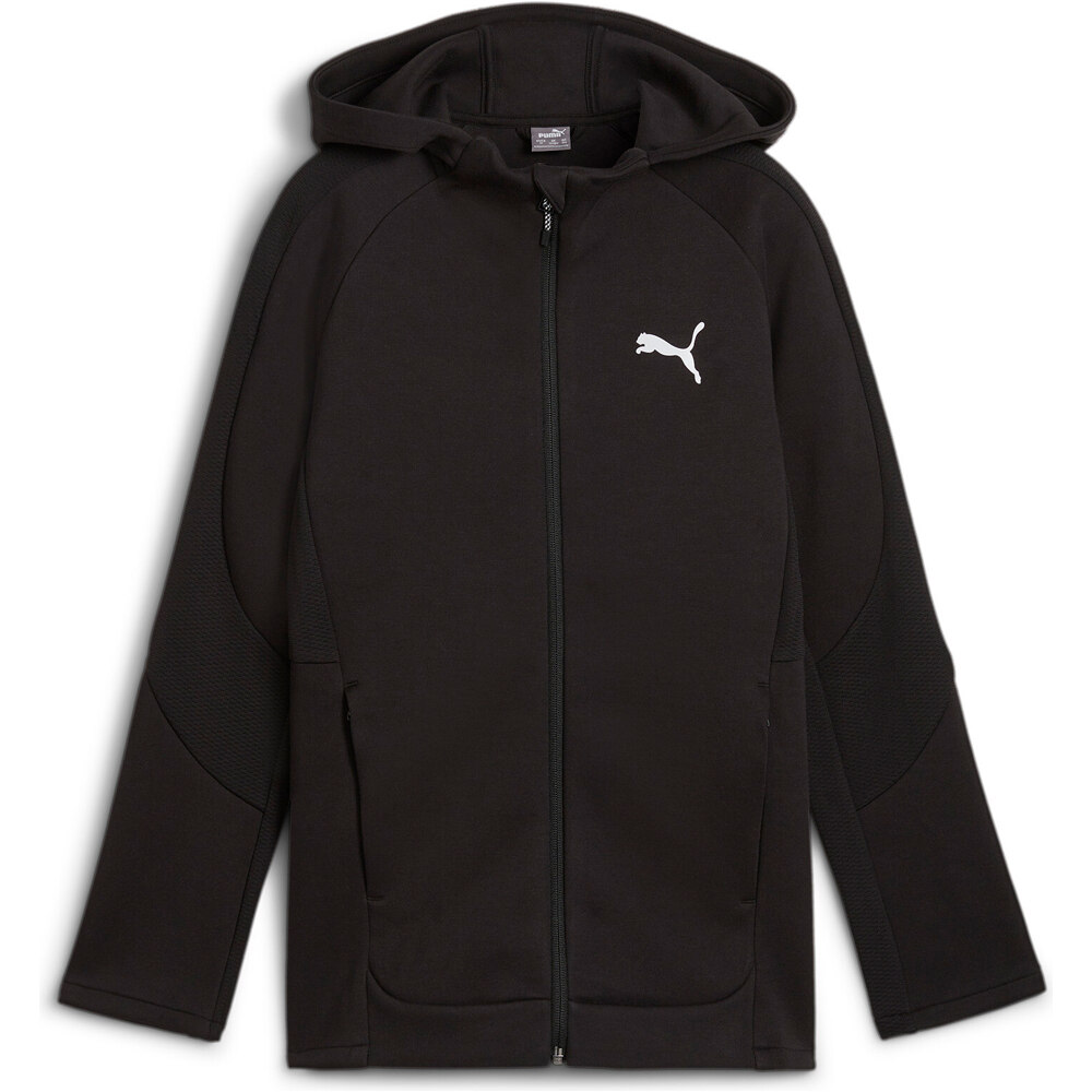 Puma sudadera niño EVOSTRIPE FZ Hoodie vista detalle