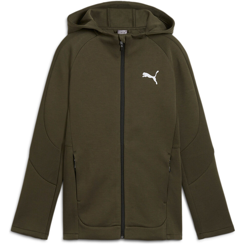 Puma sudadera niño EVOSTRIPE FZ Hoodie vista detalle