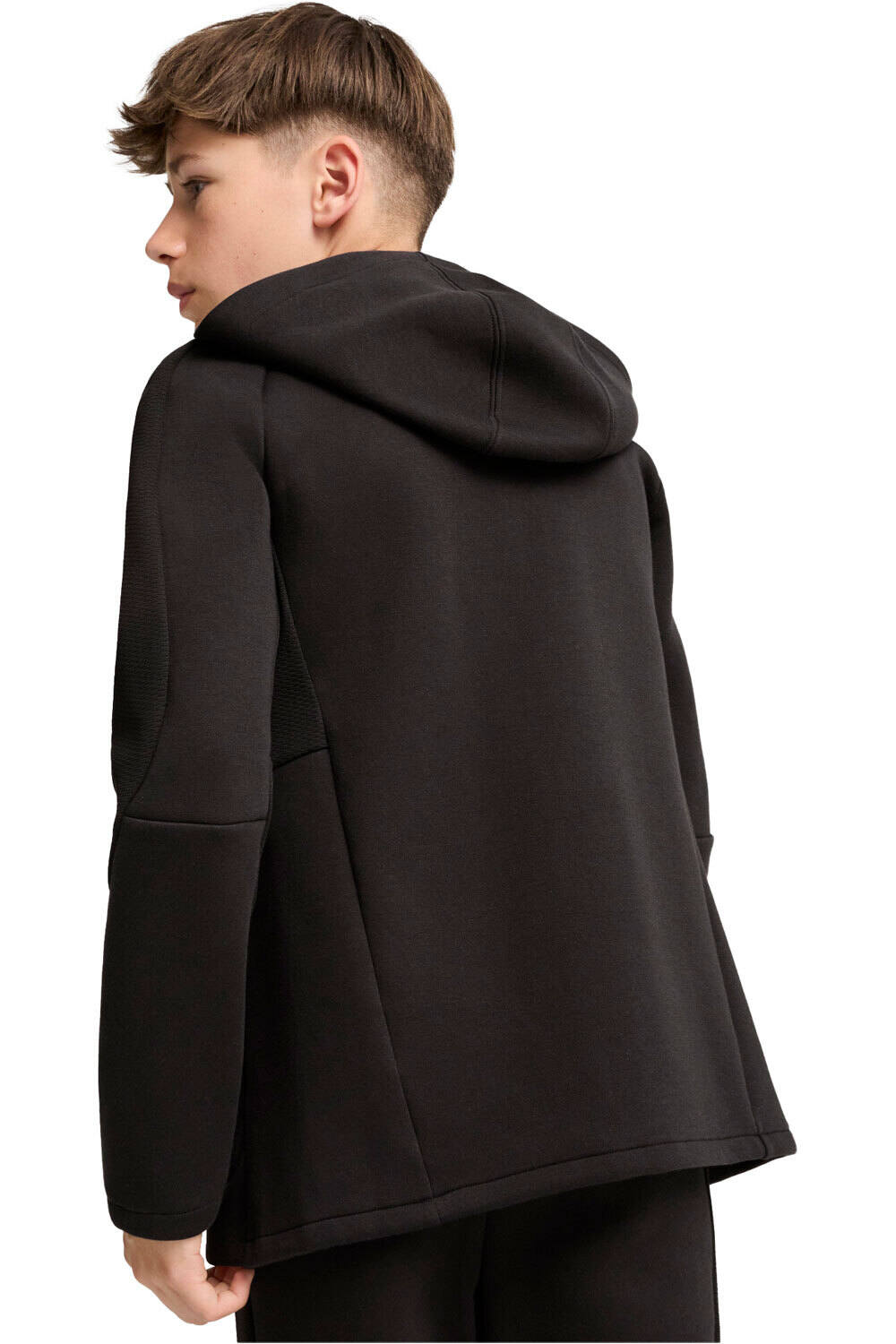 Puma sudadera niño EVOSTRIPE FZ Hoodie vista trasera