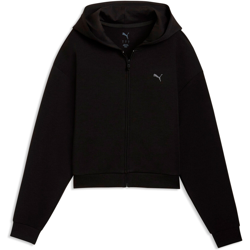 Puma sudaderas deportivas mujer W Cloudspun FZ Hoodi vista detalle