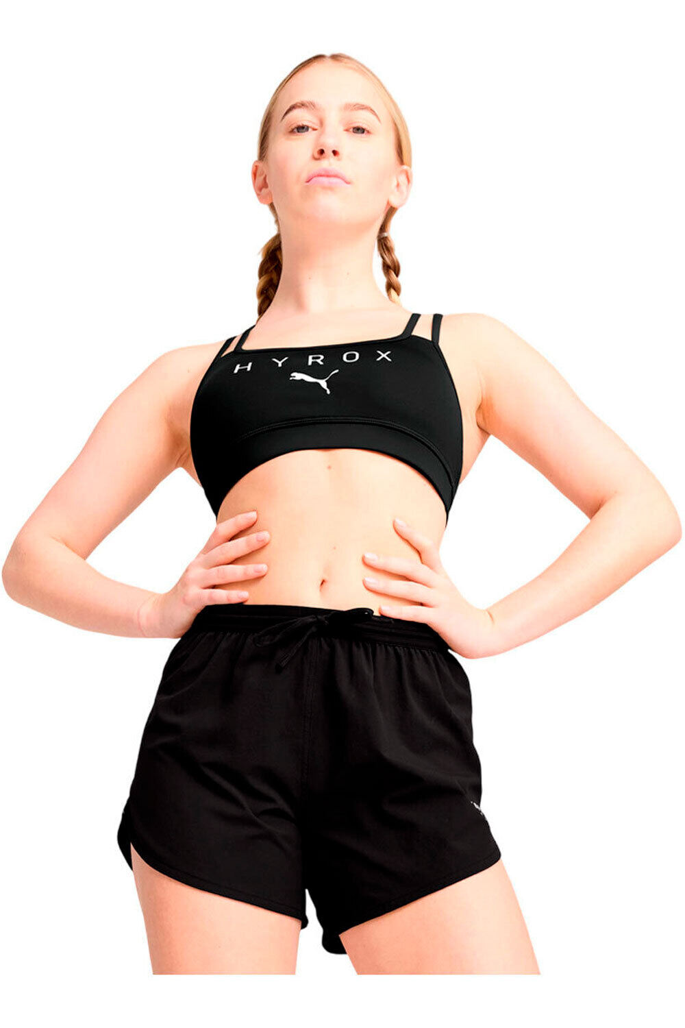 Puma sujetadores deportivos W PUMA x HYROX MOVE vista frontal