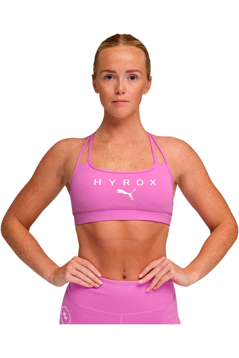Puma sujetadores deportivos W PUMA x HYROX MOVE vista frontal
