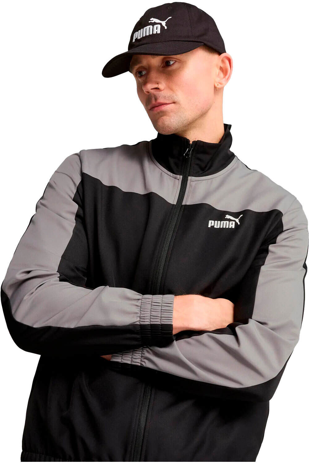 Puma visera lona ESS NO.1 LOGO BB Cap vista frontal