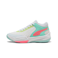 Puma zapatilla baloncesto niños COURT PRO 2 JR BLVE lateral exterior