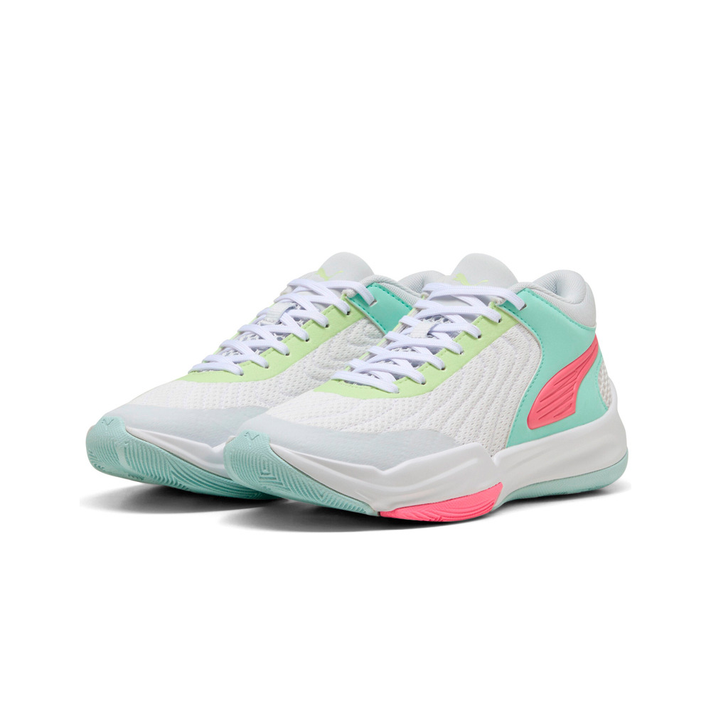 Puma zapatilla baloncesto niños COURT PRO 2 JR BLVE lateral interior