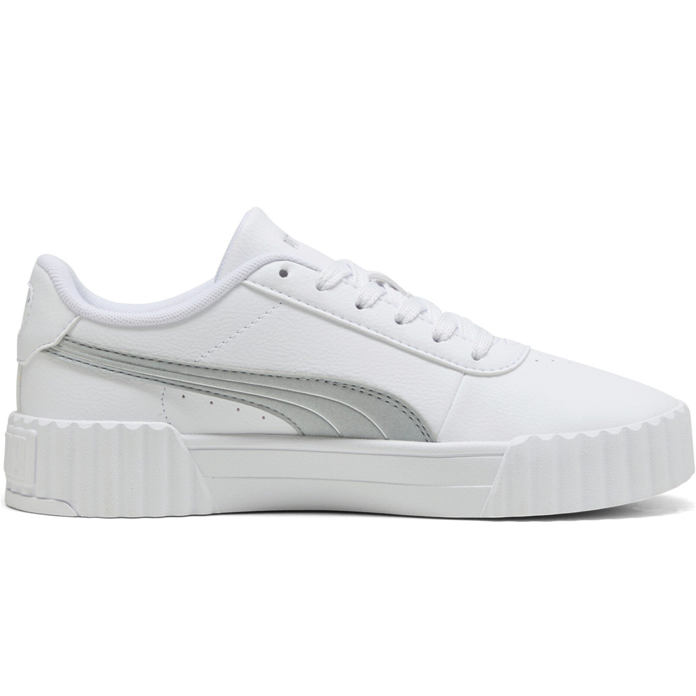 Puma zapatilla moda mujer Carina 3.0 Aqua Metallics puntera