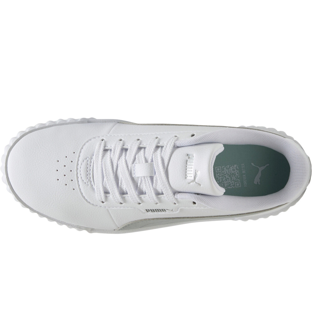 Puma zapatilla moda mujer Carina 3.0 Aqua Metallics vista superior